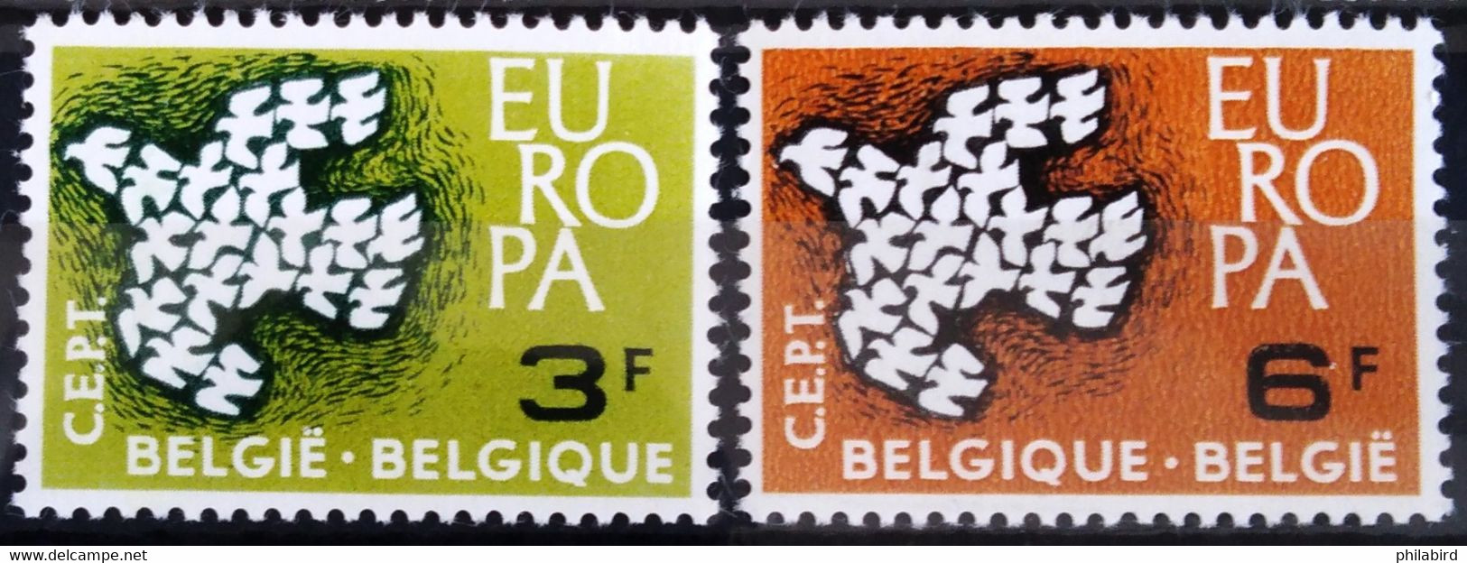 EUROPA 1961 - BELGIQUE                   N° 1193/1194                        NEUF** - 1961