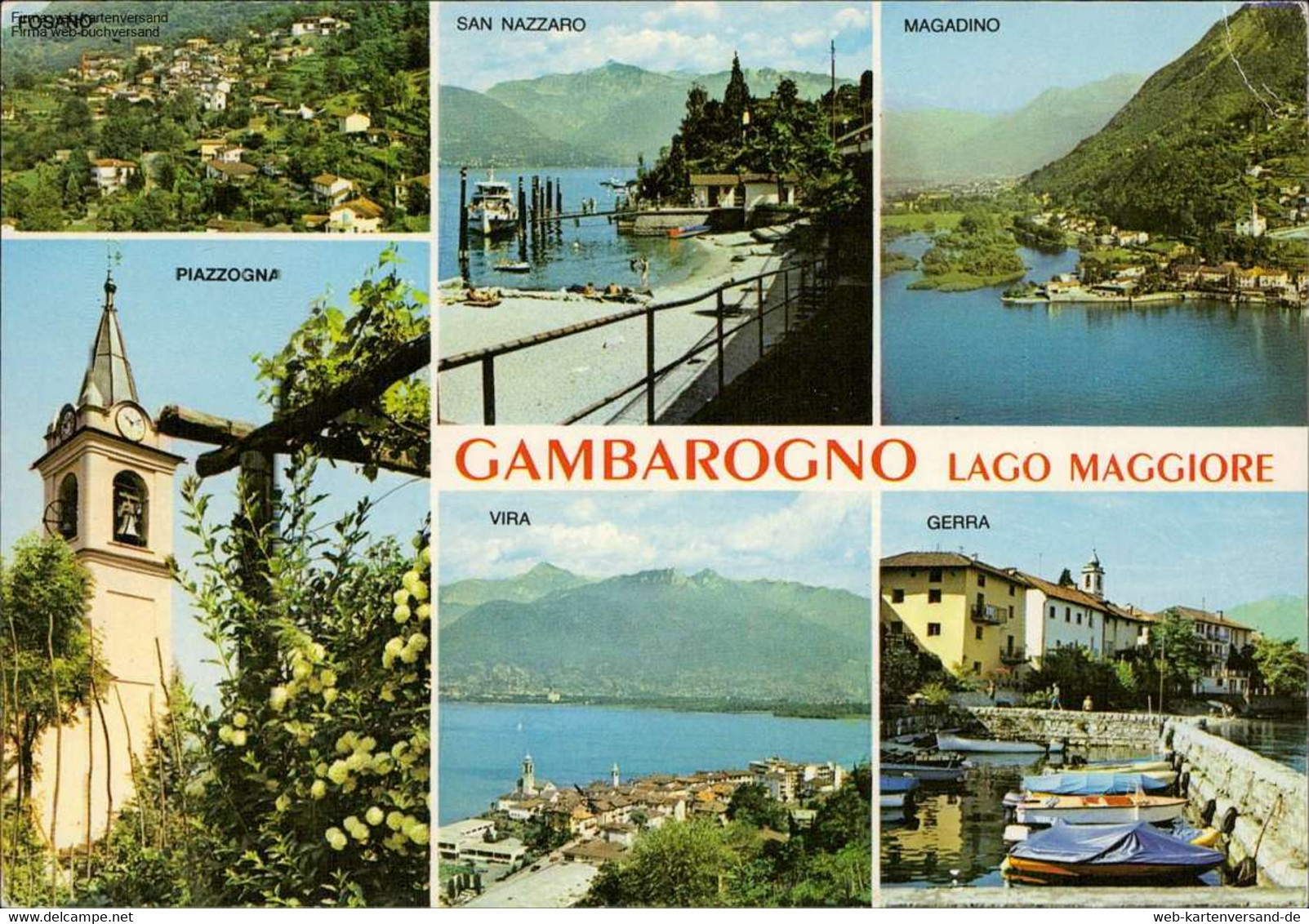 1065730 - Gambarogno, Lago Maggiore, Vira, San Nazzaro Mehrbildkarte - Arogno