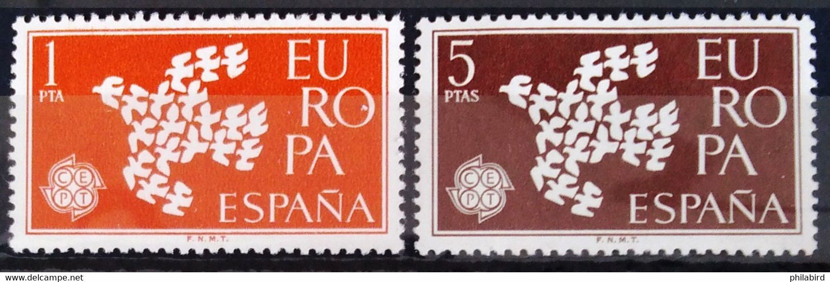 EUROPA 1961 - ESPAGNE                   N° 1044/1045                        NEUF** - 1961