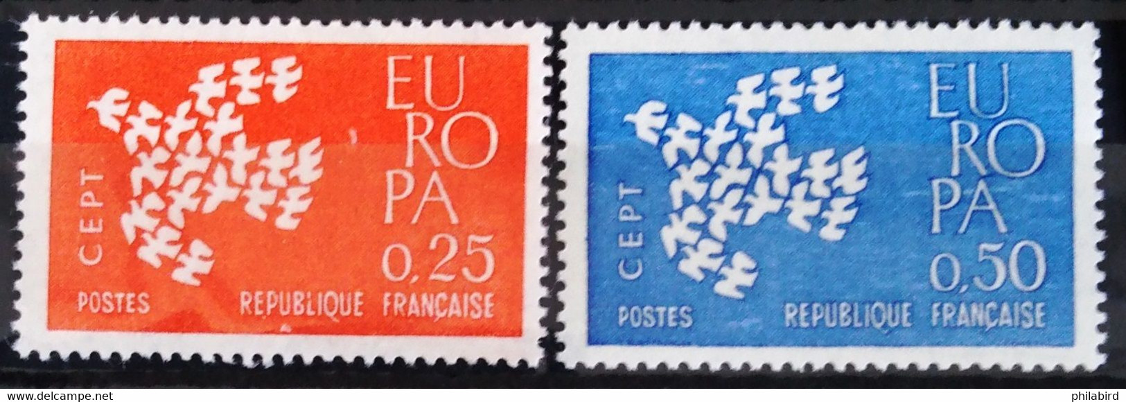 EUROPA 1961 - FRANCE                   N° 1309/1310                        NEUF** - 1961