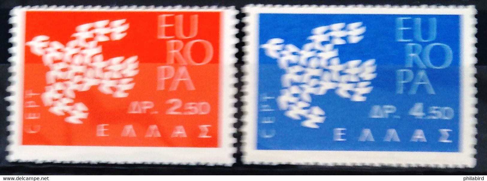 EUROPA 1961 - GRECE                   N° 753/754                        NEUF** - 1961