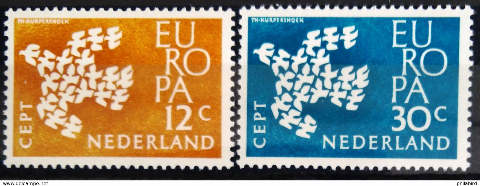 EUROPA 1961 - PAYS-BAS                  N° 738/739                       NEUF* - 1961