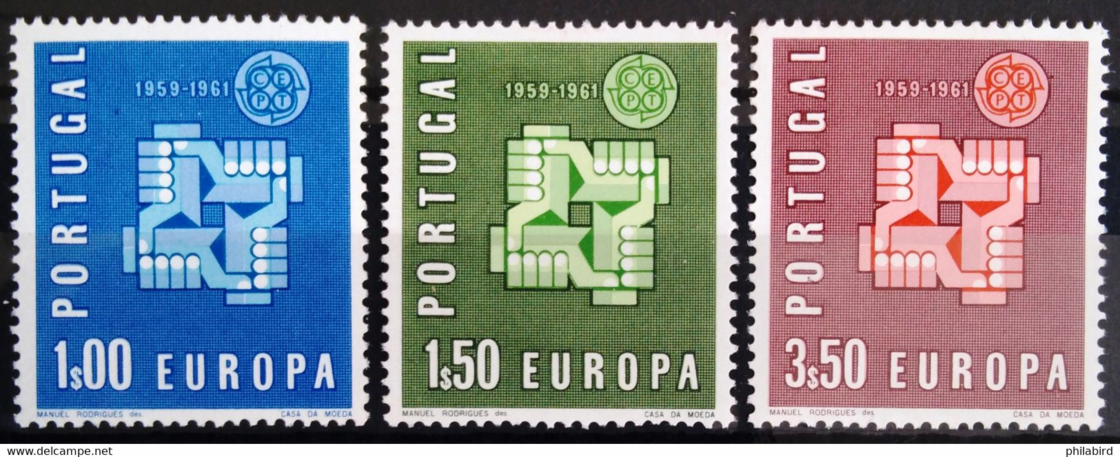 EUROPA 1961 - PORTUGAL                  N° 888/890                       NEUF** - 1961