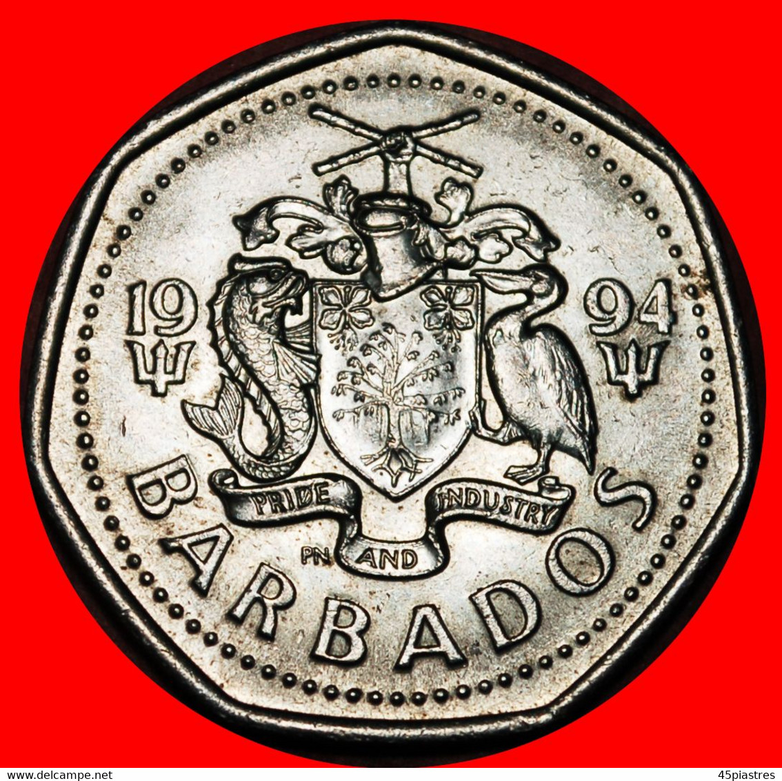 * GREAT BRITAIN (1988-2005): BARBADOS ★ 1 DOLLAR 1994! FISH!★ LOW START★ NO RESERVE! - Barbados