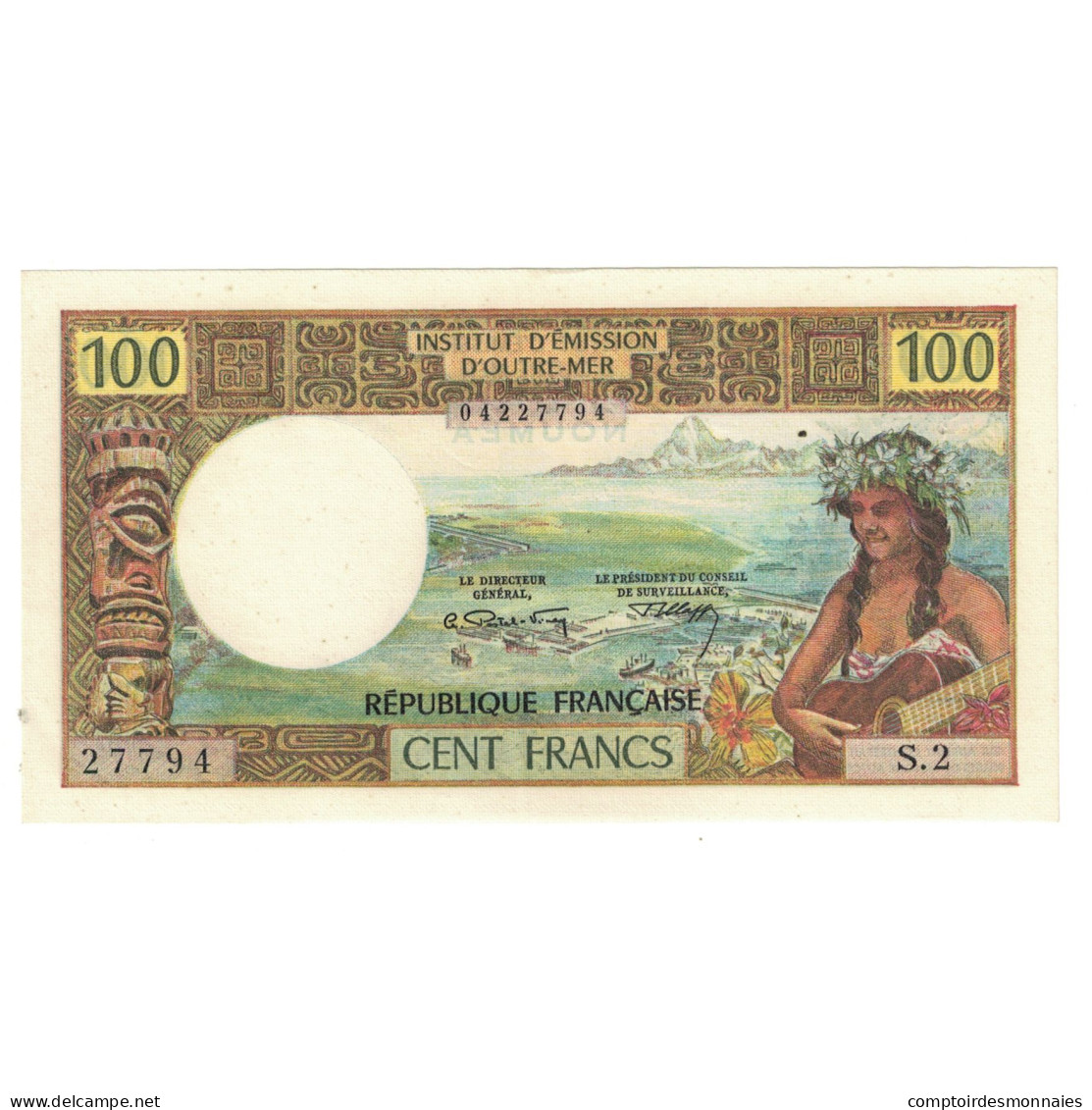 Billet, Nouvelle-Calédonie, 100 Francs, KM:63a, SPL - Papeete (Französisch-Polynesien 1914-1985)