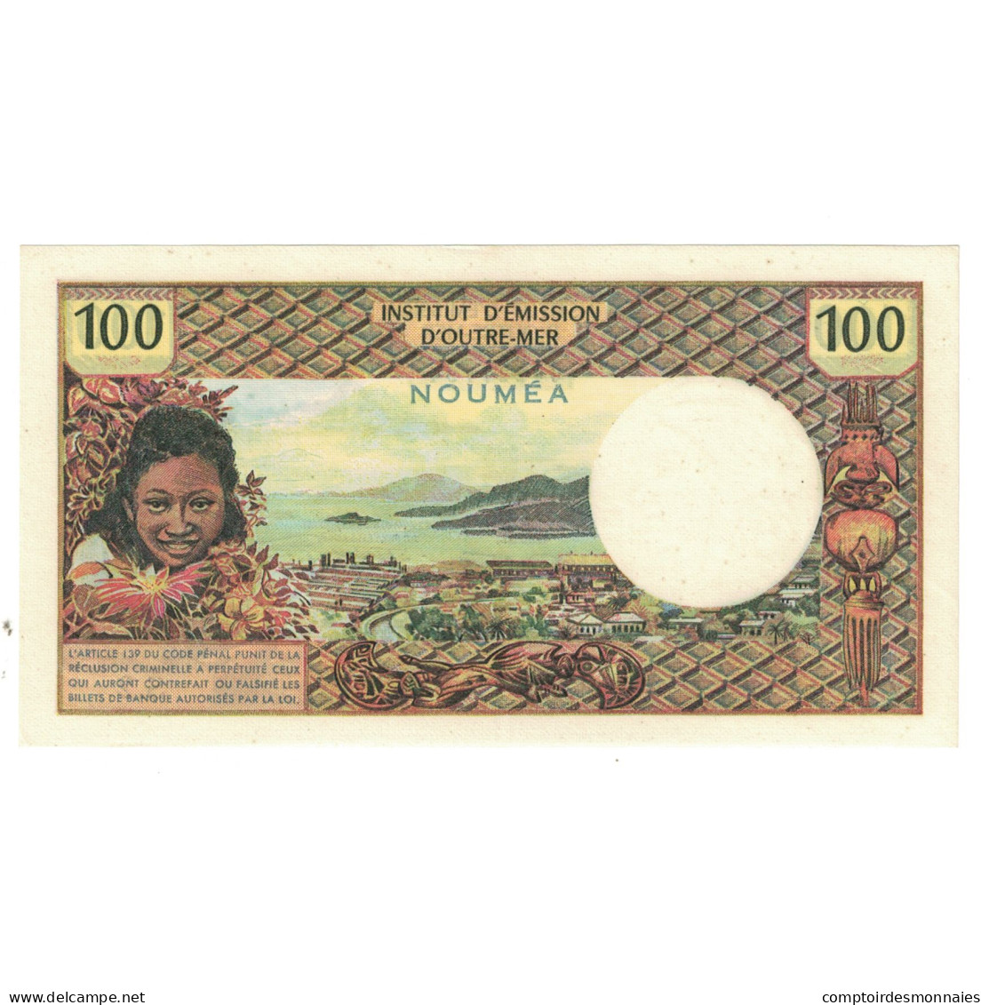 Billet, Nouvelle-Calédonie, 100 Francs, KM:63a, SPL - Papeete (Polinesia Francese 1914-1985)