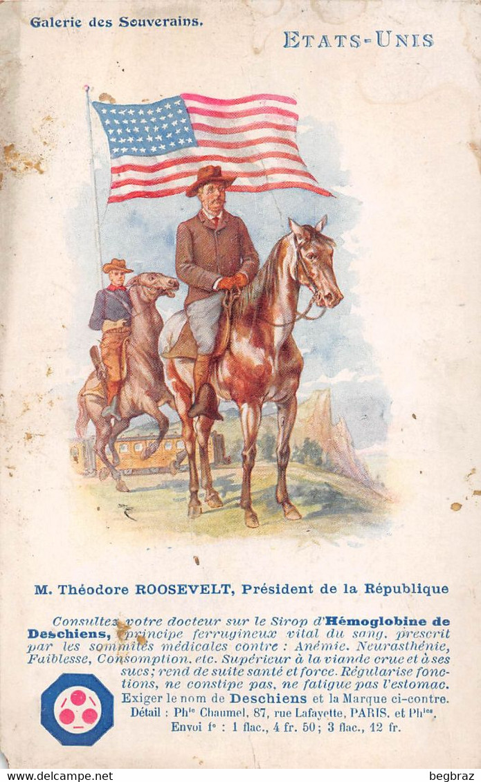 THEODORE ROOSEVELT     PLUBICITE SIROP - Personnages