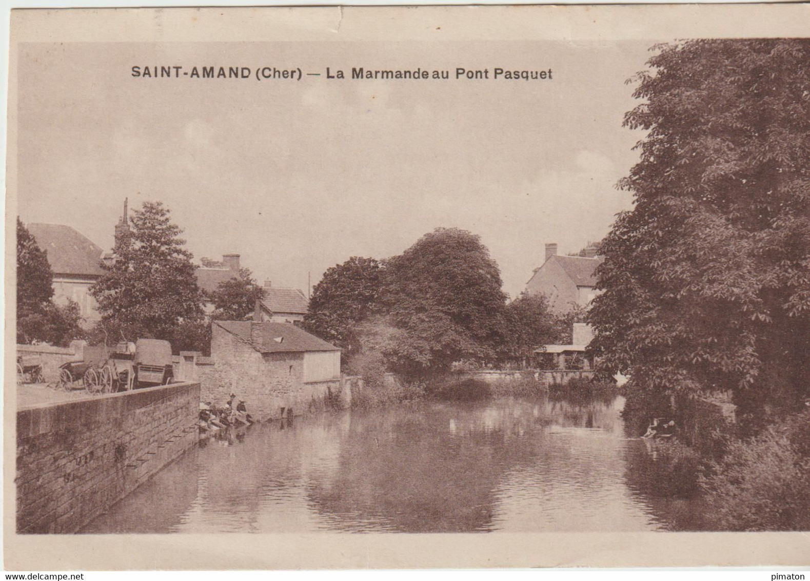 SAINT - AMAND - MONTROND - La Marmande Au Pont Pasquet  ( Lavandières ) - Saint-Amand-Montrond