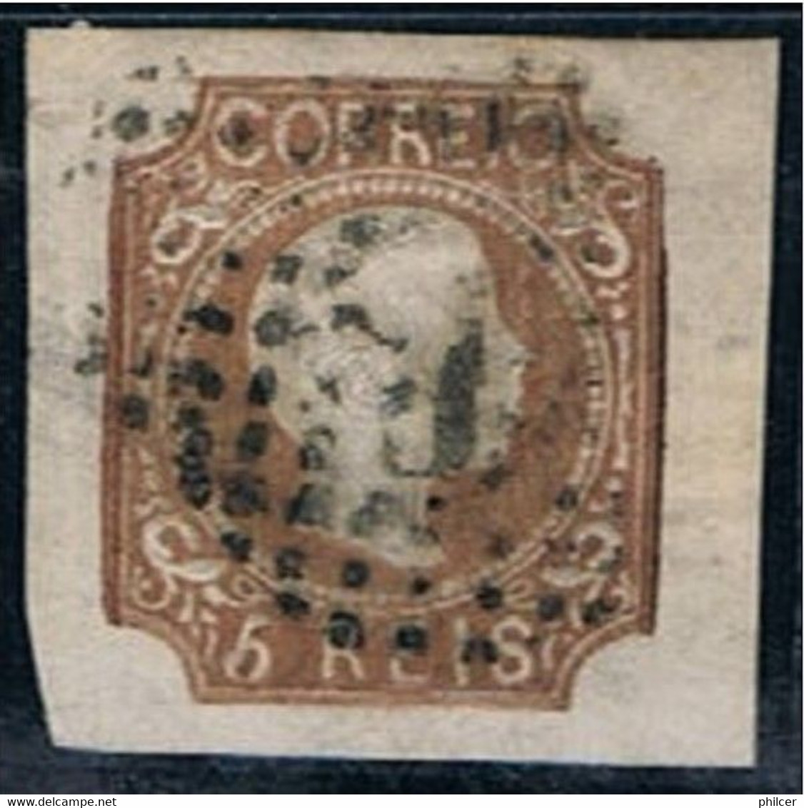 Portugal, 1856/8, # 10, Tipo IX, Used - Oblitérés
