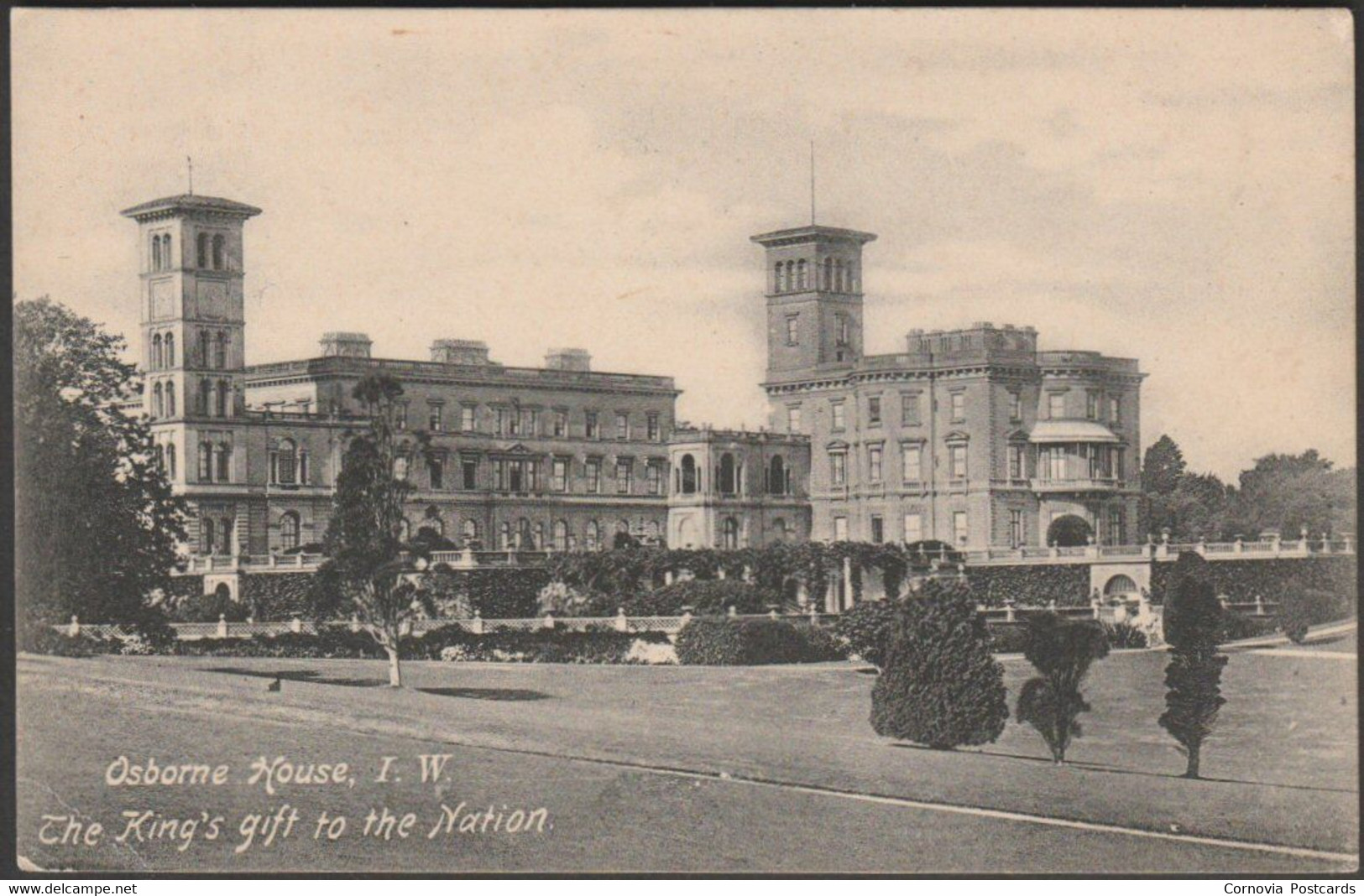 Osborne House, East Cowes, Isle Of Wight, C.1905 - William U Kirk Postcard - Cowes