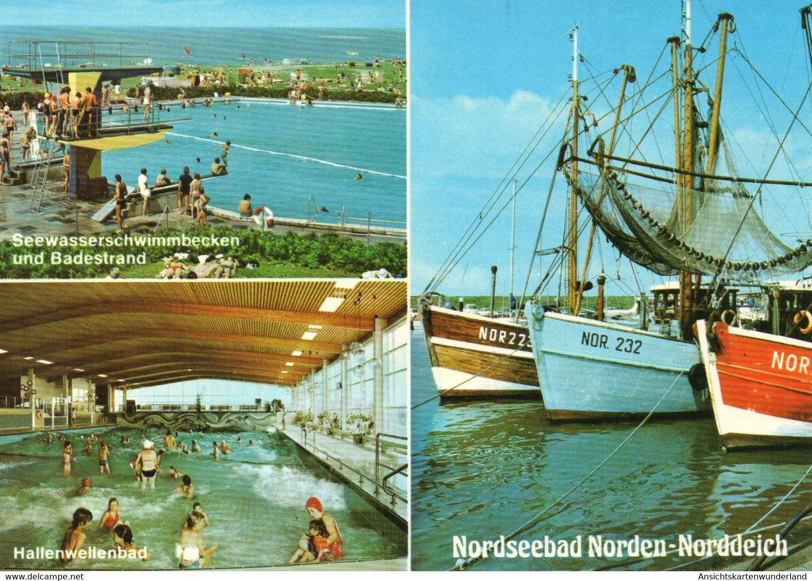 011853  Nordseebad Norden - Norddeich  Mehrbildkarte - Norden