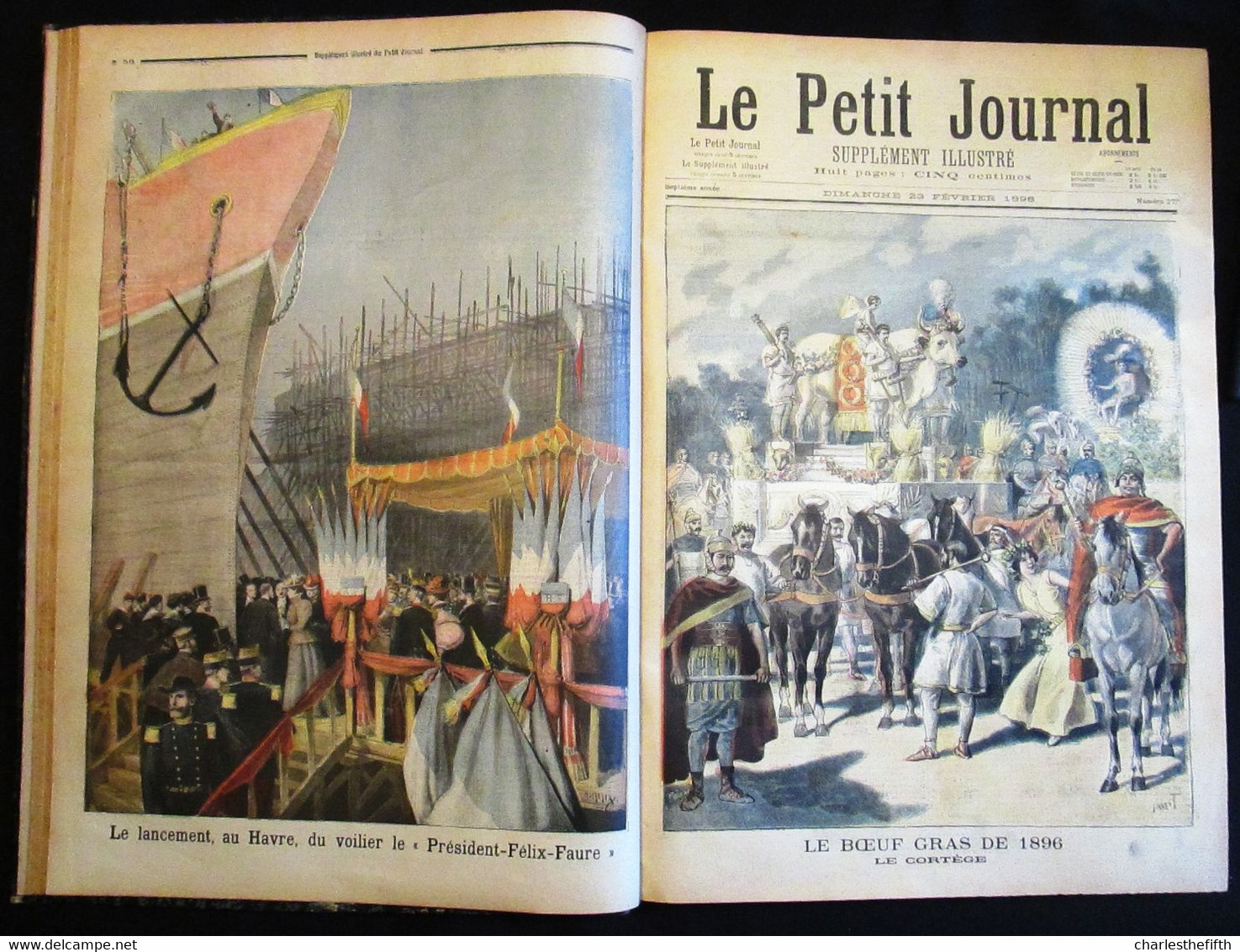 SUPERBE RELIURE ** Le petit journal illustré 1896 ** COMPLET - Li Hung-Chang CHINE - Russie - shah de Perse - Tsar -