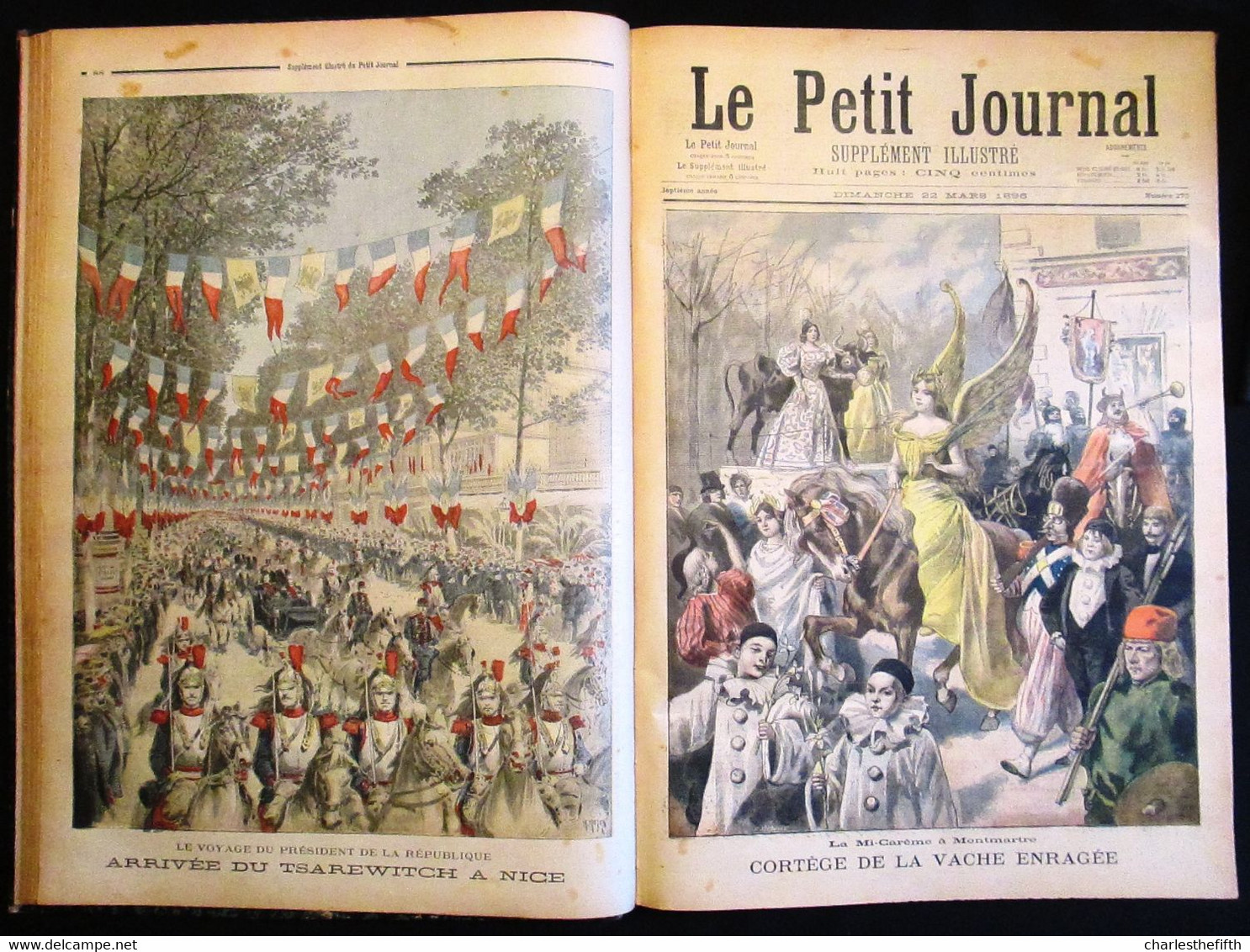 SUPERBE RELIURE ** Le petit journal illustré 1896 ** COMPLET - Li Hung-Chang CHINE - Russie - shah de Perse - Tsar -