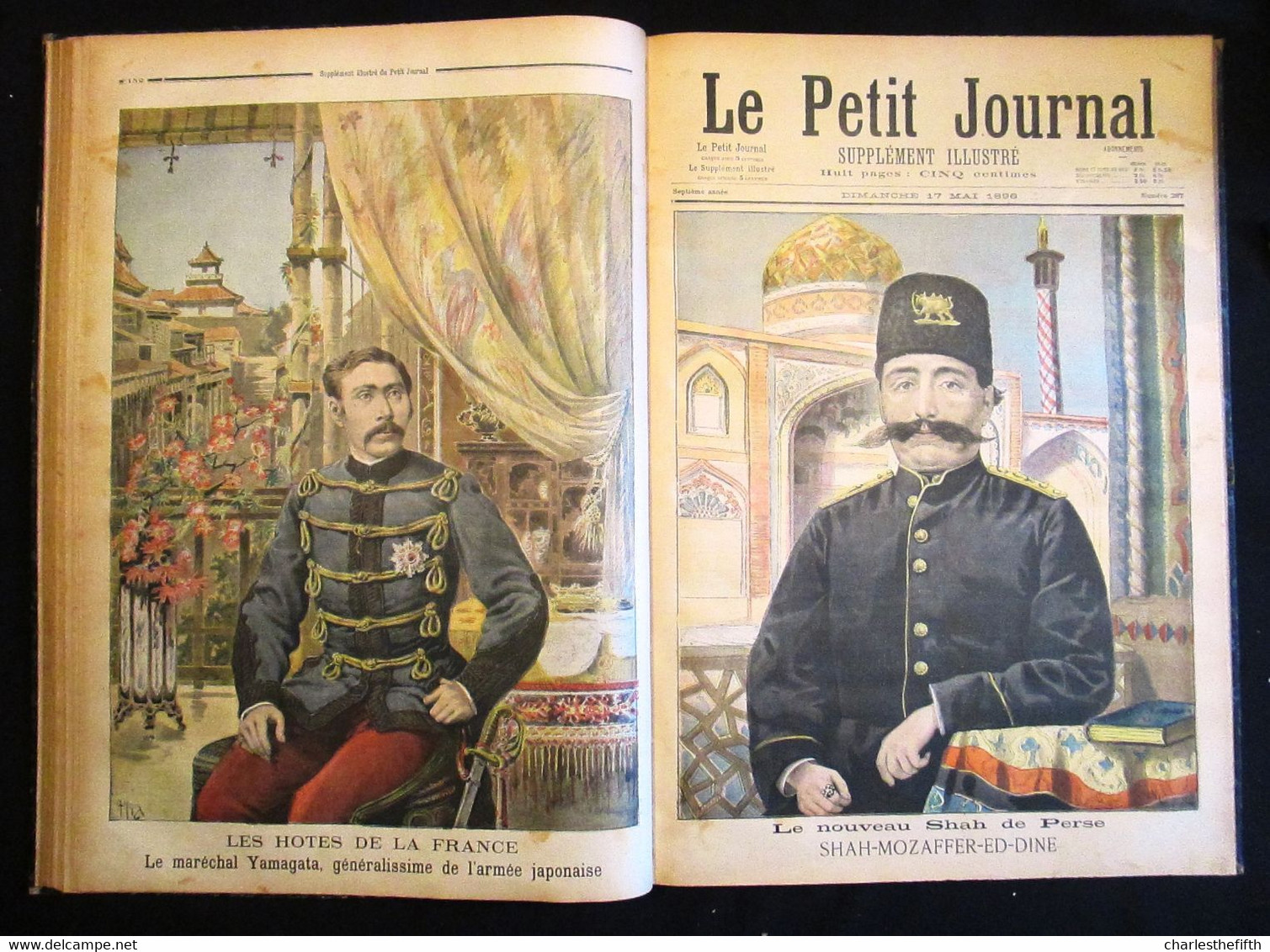 SUPERBE RELIURE ** Le petit journal illustré 1896 ** COMPLET - Li Hung-Chang CHINE - Russie - shah de Perse - Tsar -