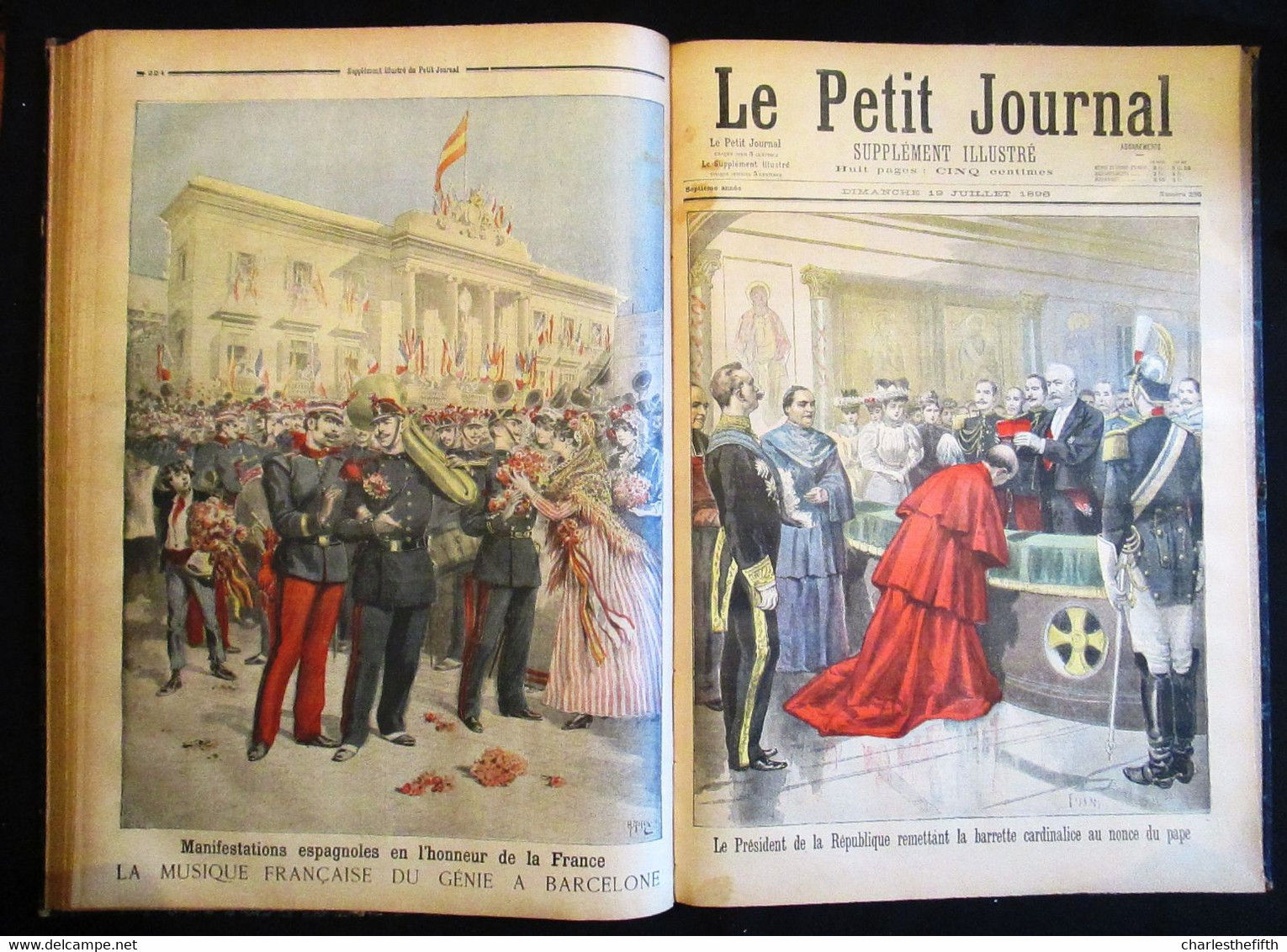 SUPERBE RELIURE ** Le petit journal illustré 1896 ** COMPLET - Li Hung-Chang CHINE - Russie - shah de Perse - Tsar -