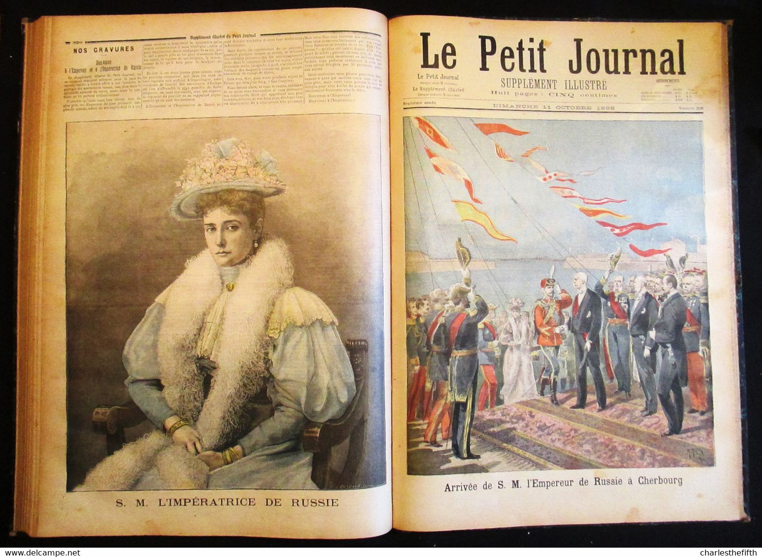 SUPERBE RELIURE ** Le petit journal illustré 1896 ** COMPLET - Li Hung-Chang CHINE - Russie - shah de Perse - Tsar -