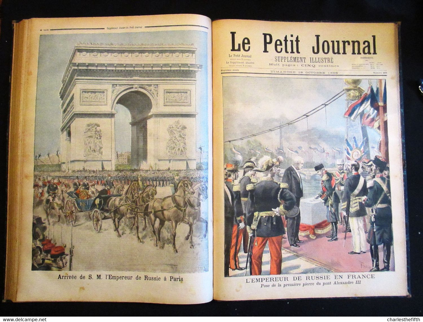 SUPERBE RELIURE ** Le petit journal illustré 1896 ** COMPLET - Li Hung-Chang CHINE - Russie - shah de Perse - Tsar -