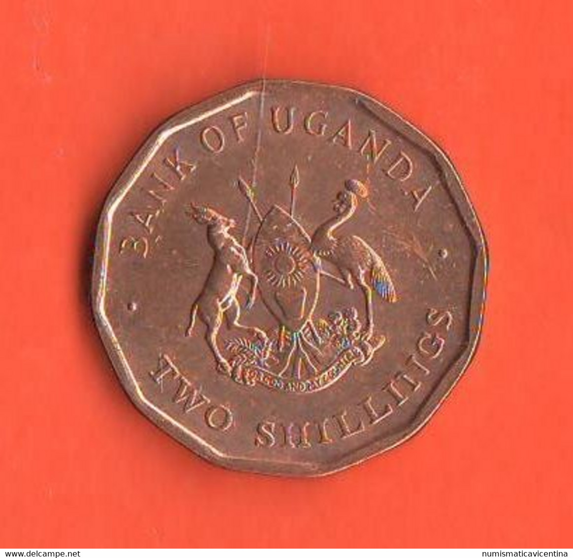 Uganda 2 Schillings  1987 Steel + Copper Coin Bank Of Uganda - Ouganda