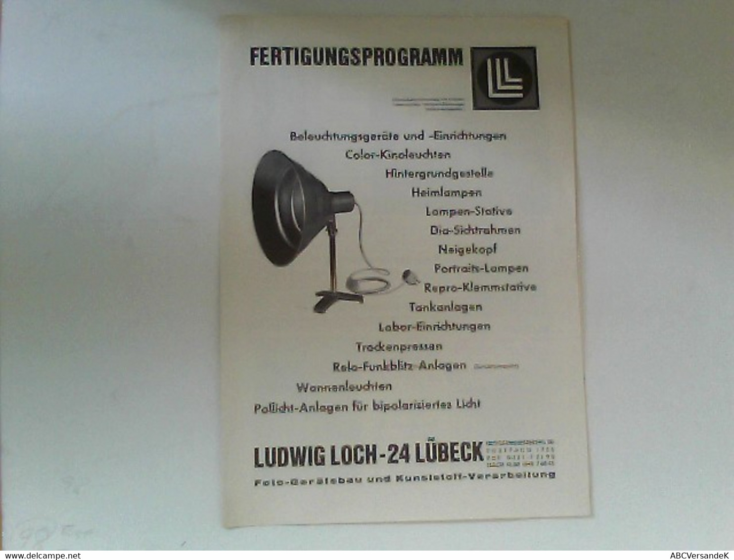 Fertigungsprogramm - Técnico