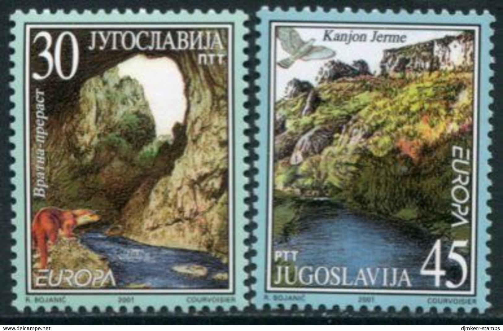 YUGOSLAVIA 2001 Europa: Water Resources MNH / **.  Michel 3031-32 - Neufs