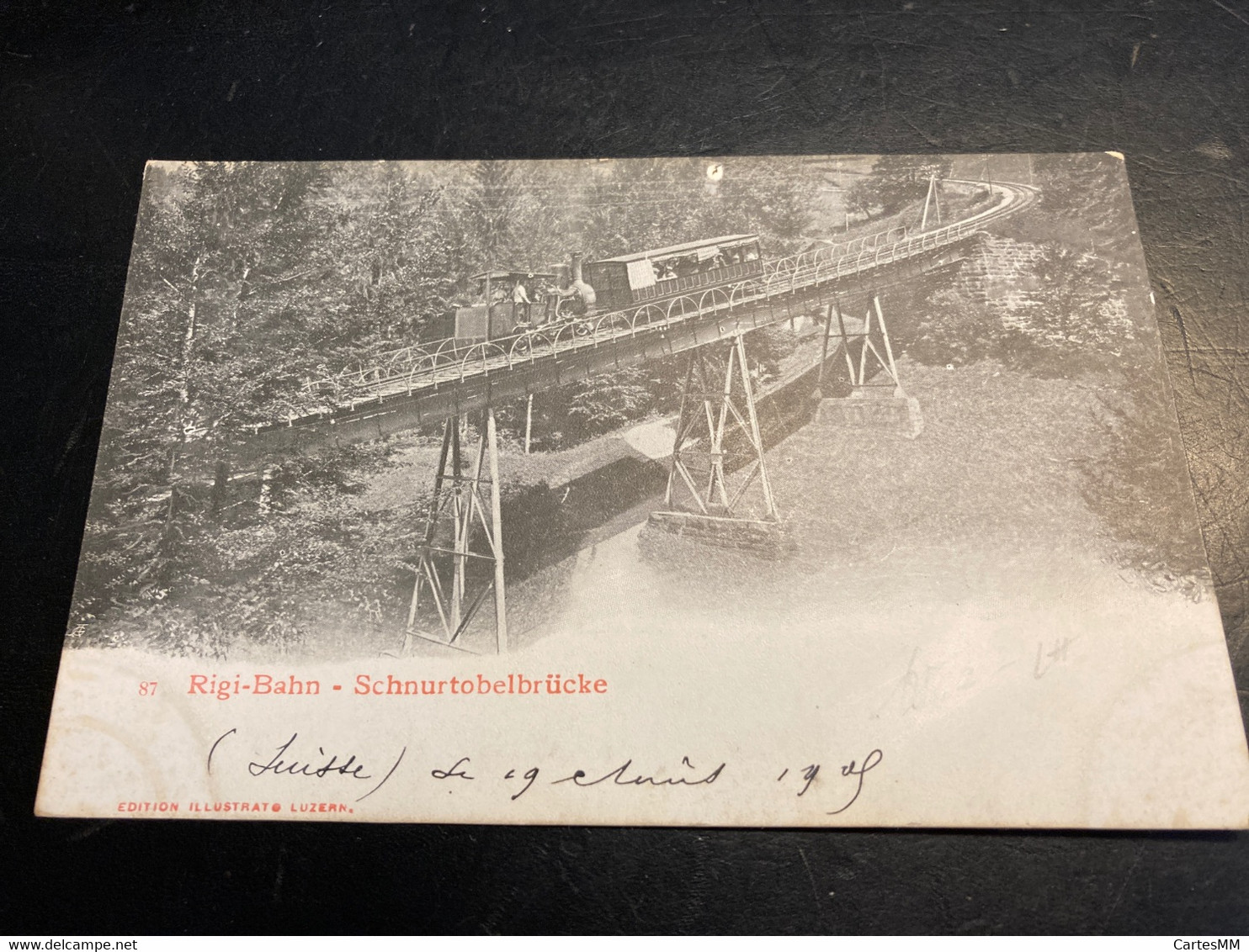 Rigi Bahn Schnurtobelbruecke 1909 Vitznau Luzern - Vitznau