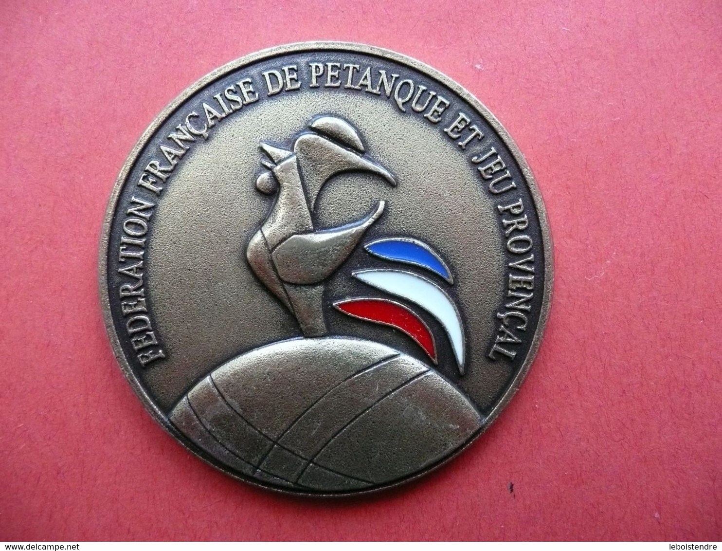 MEDAILLE FEDERATION FRANCAISE DE PETANQUE ET JEU PROVENCAL COULEUR  BRONZE - Pétanque