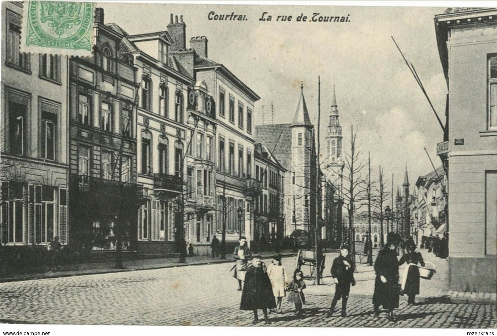 Kortrijk Courtrai La Rue De Tournai Geanimeerd ZELDZAAM (In Zeer Goede Staat) - Kortrijk