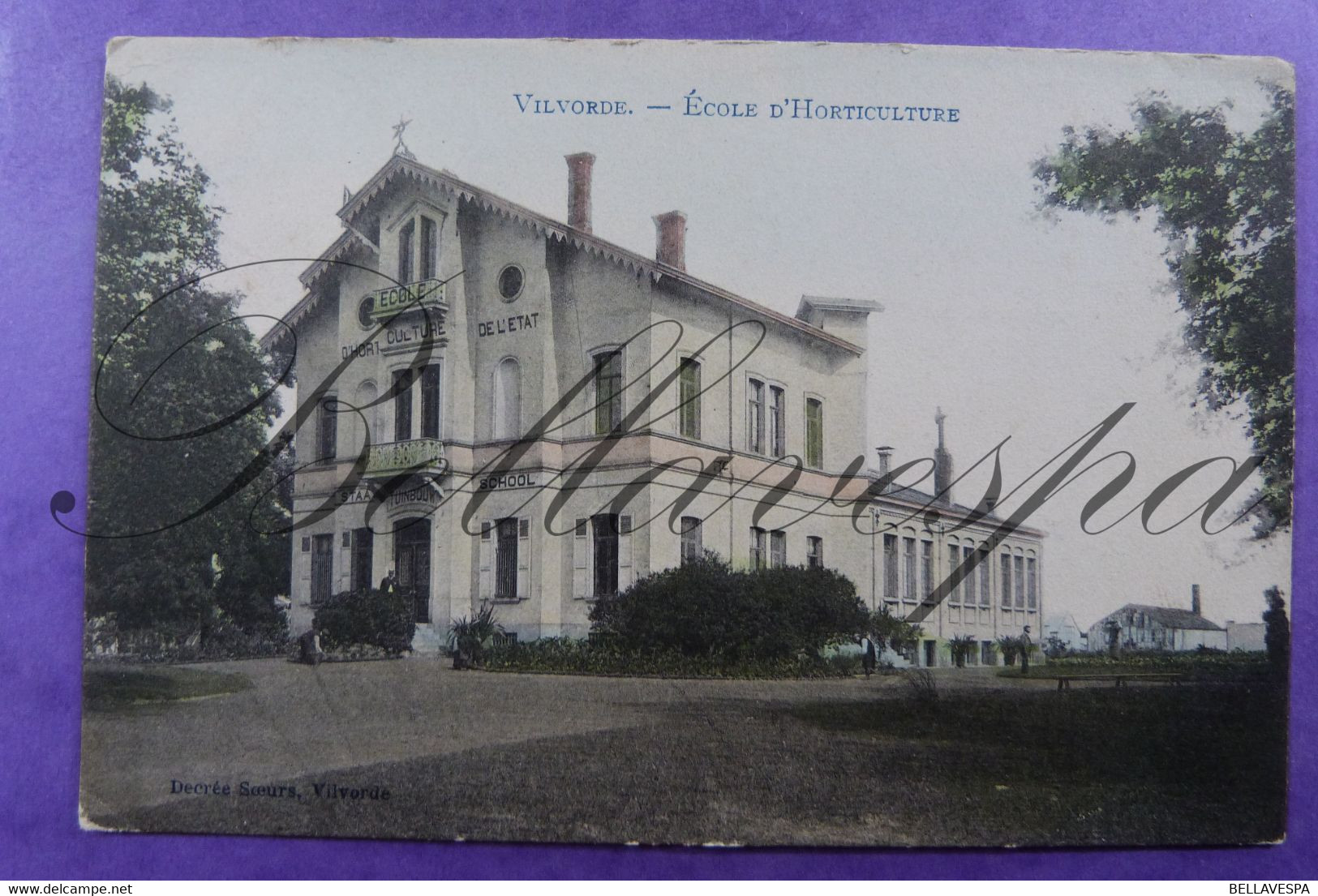 Vilvoorde Landbouwschool Staatschool  Ecole Horticulture  1908 Edit Decrée Vilvorde - Vilvoorde