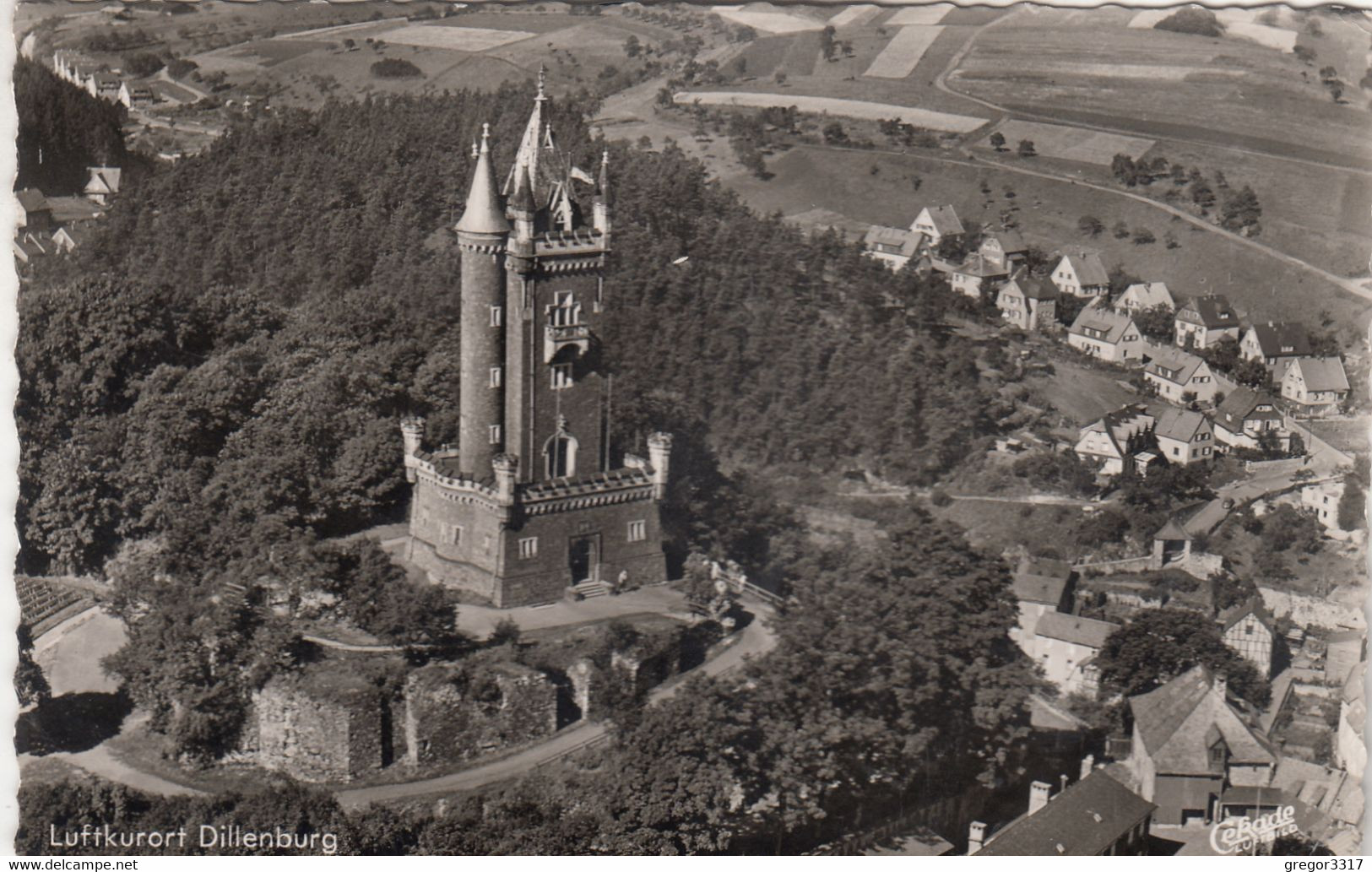 A6090) DILLENBURG - Haus Details Turm - Tolle LUFTBILD AK  Alt ! - Dillenburg