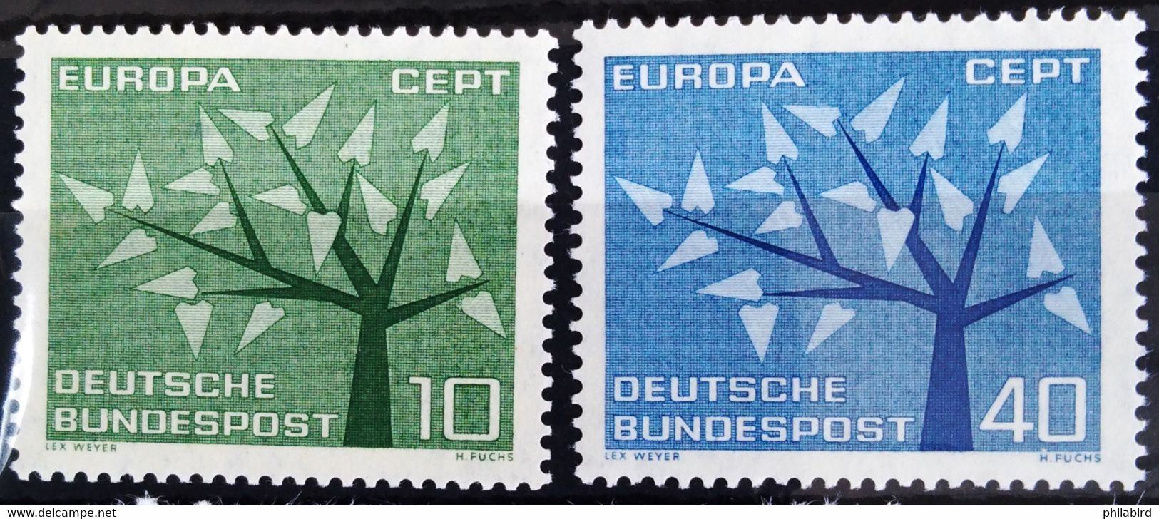 EUROPA 1962 - ALLEMAGNE                    N° 255/256                        NEUF** - 1962