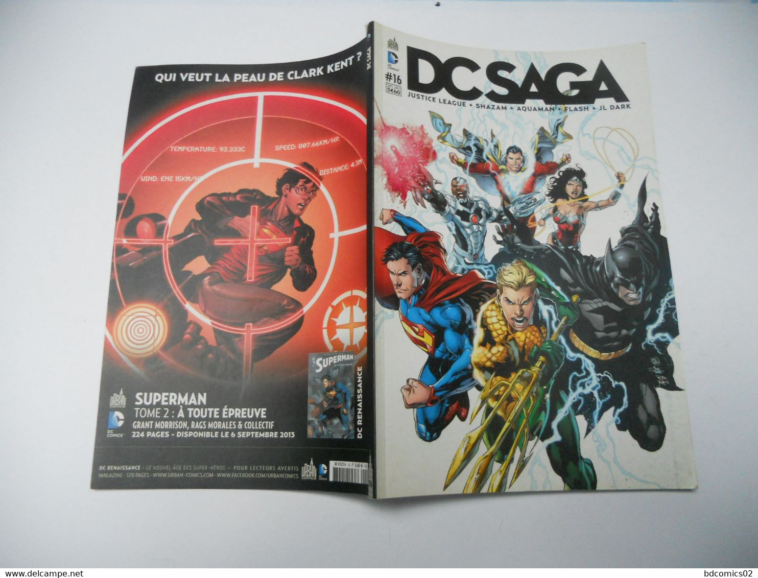 DC,SAGA,justice League,SAGA,16,URBAN COMICS,neuf,septembre 2013 ///   TBE+++ - Batman