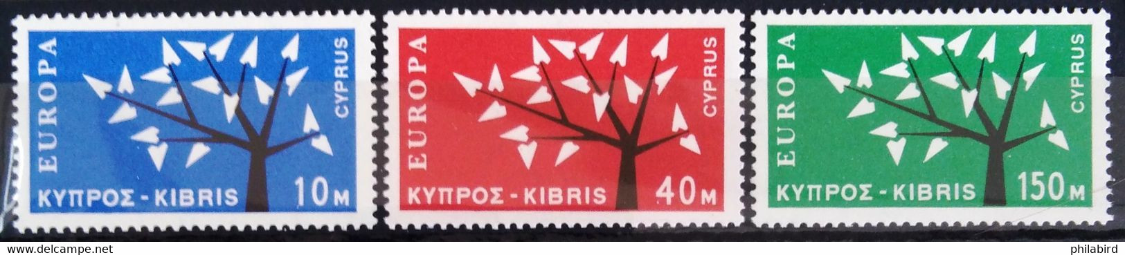 EUROPA 1962 - CHYPRE                    N° 207/209                        NEUF** - 1962