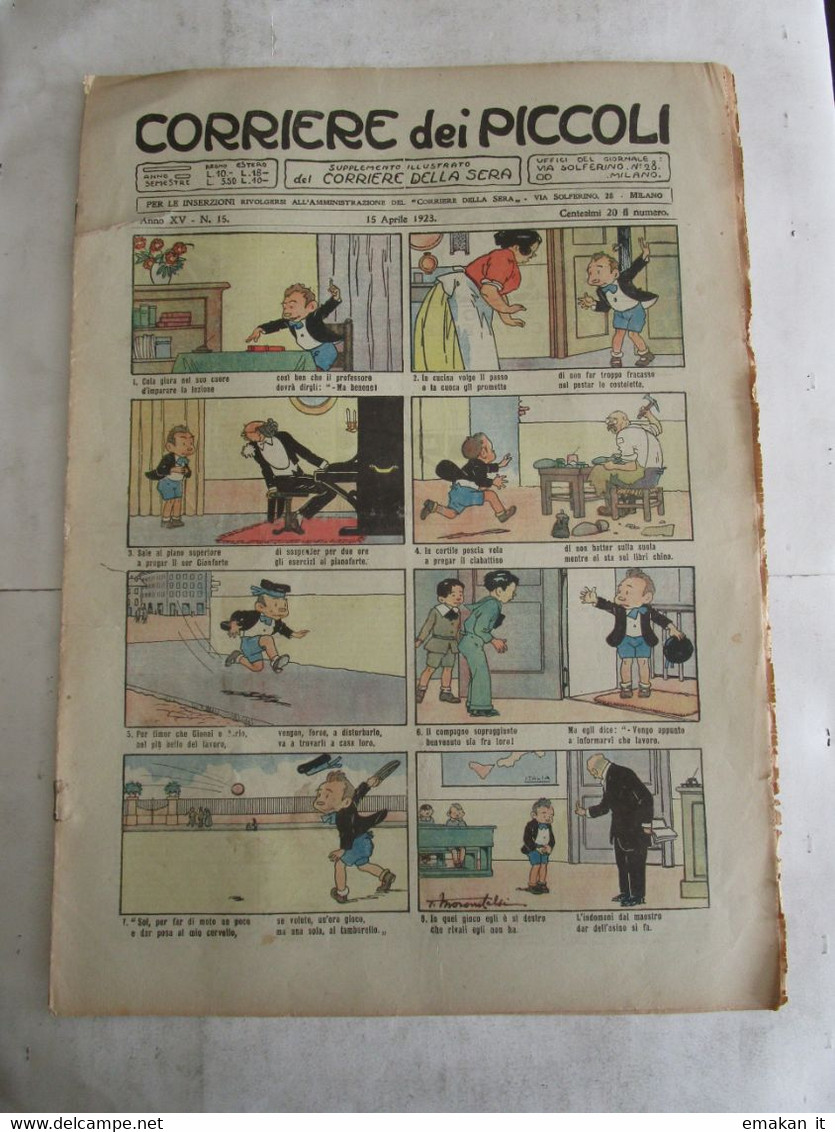 # CORRIERE DEI PICCOLI N 15 - 1923 - Corriere Dei Piccoli