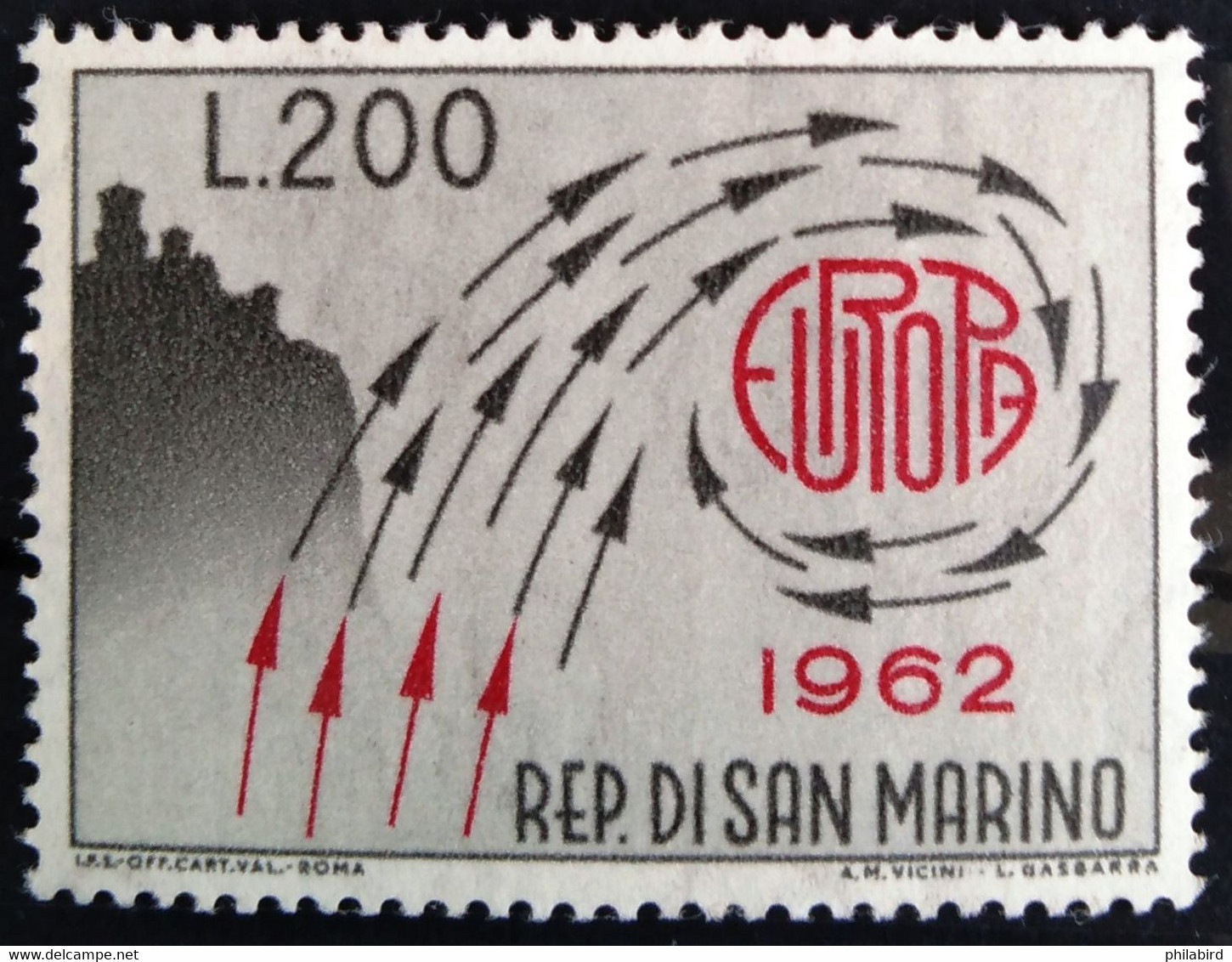 EUROPA 1962 - SAINT MARIN                    N° 572                        NEUF** - 1962