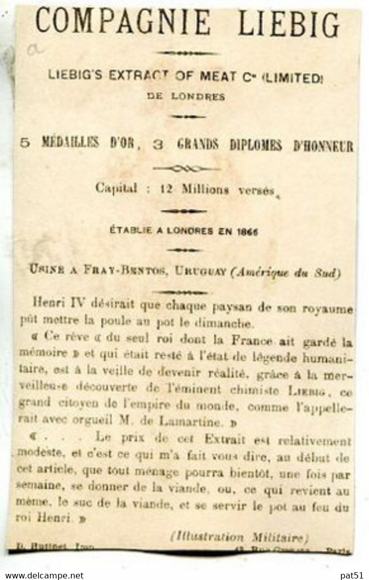 Chromo LIEBIG : S 32 / A - Boissons Nationales / Bevande - N° 1 - 1873/1878 - Liebig