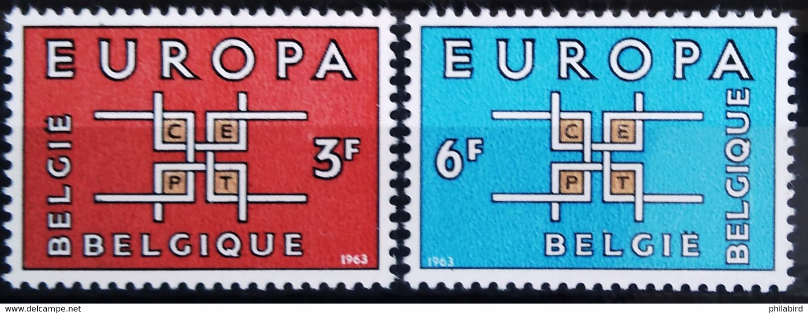 EUROPA 1963 - BELGIQUE                  N° 1260/1261                        NEUF** - 1963