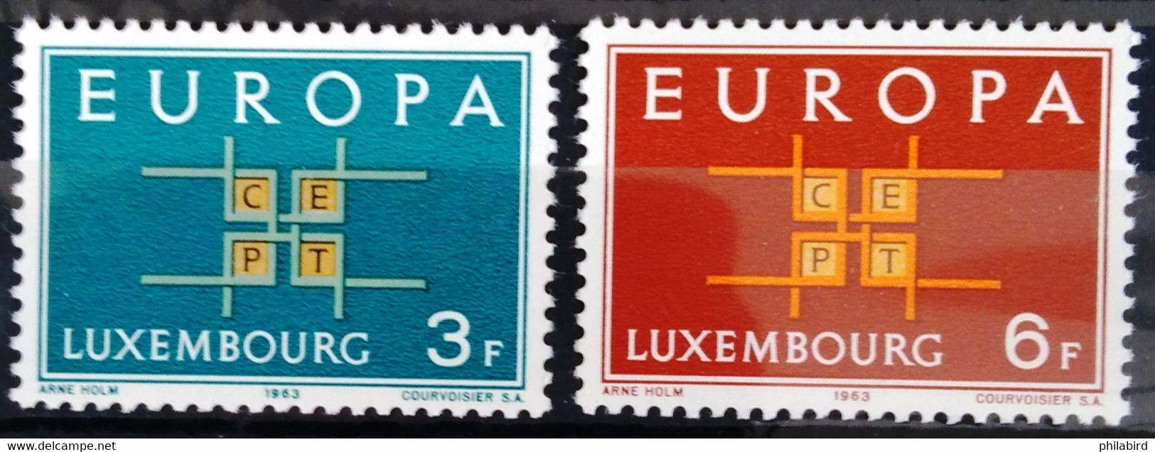 EUROPA 1963 - LUXEMBOURG                 N° 634/635                        NEUF** - 1963