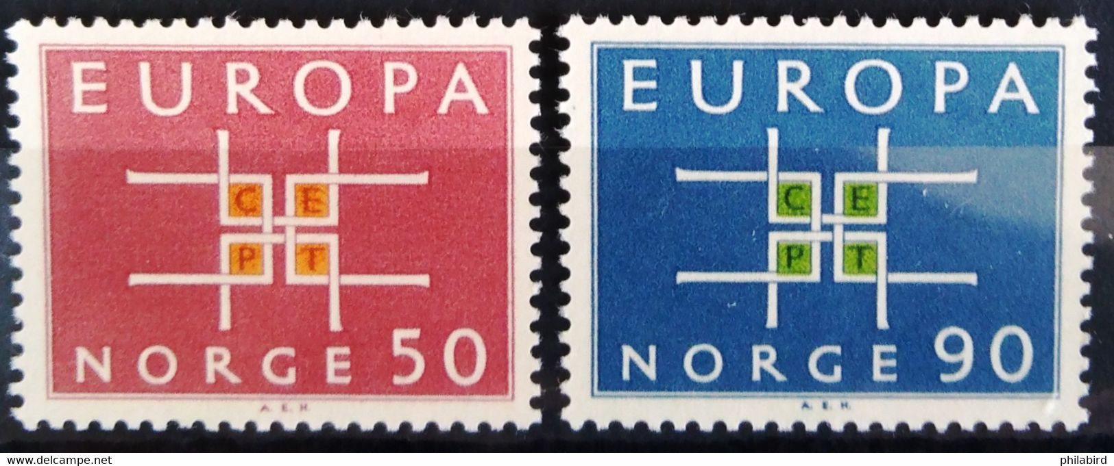EUROPA 1963 - NORVEGE                 N° 460/461                        NEUF** - 1963