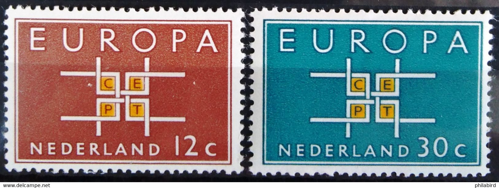 EUROPA 1963 - PAYS-BAS                 N° 780/781                        NEUF* - 1963