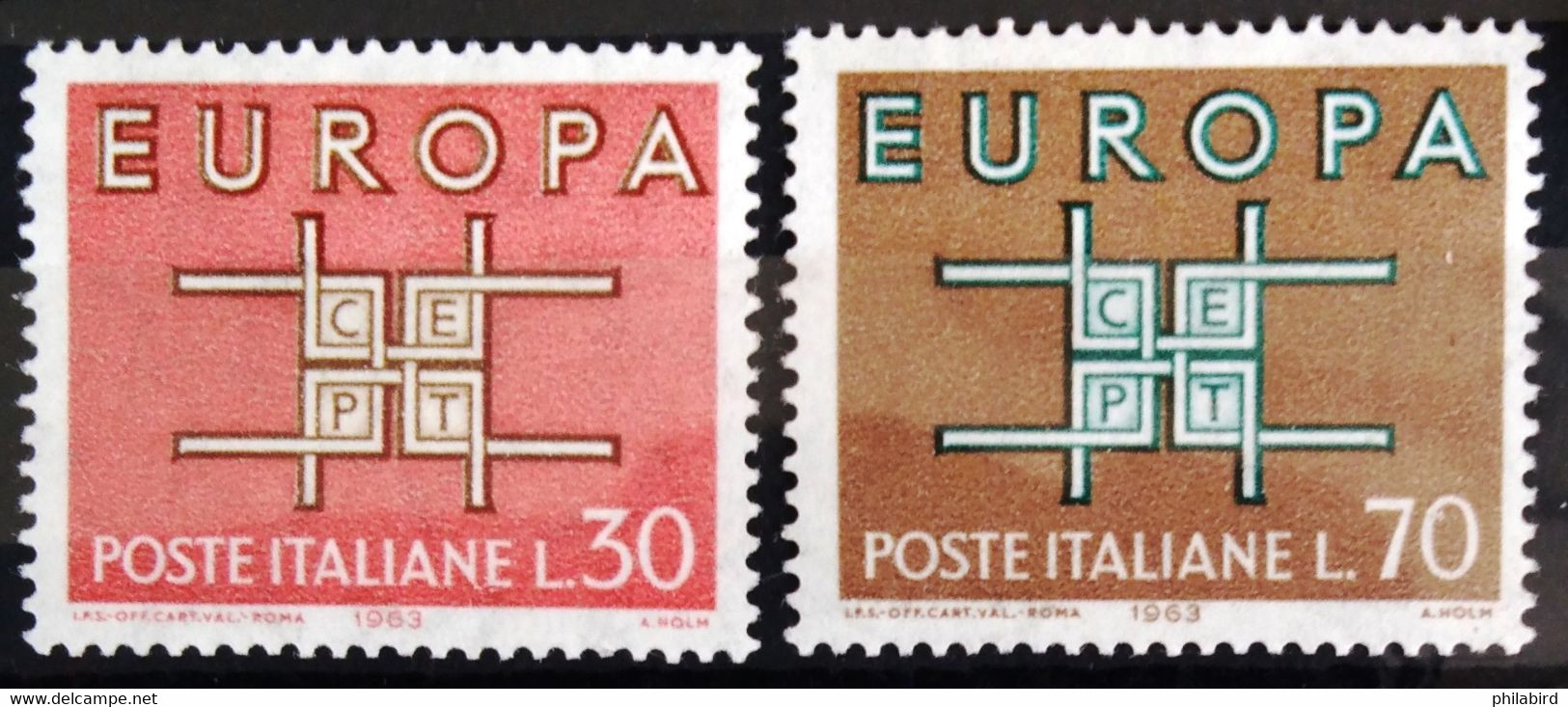 EUROPA 1963 - ITALIE                 N° 895/896                        NEUF* - 1963