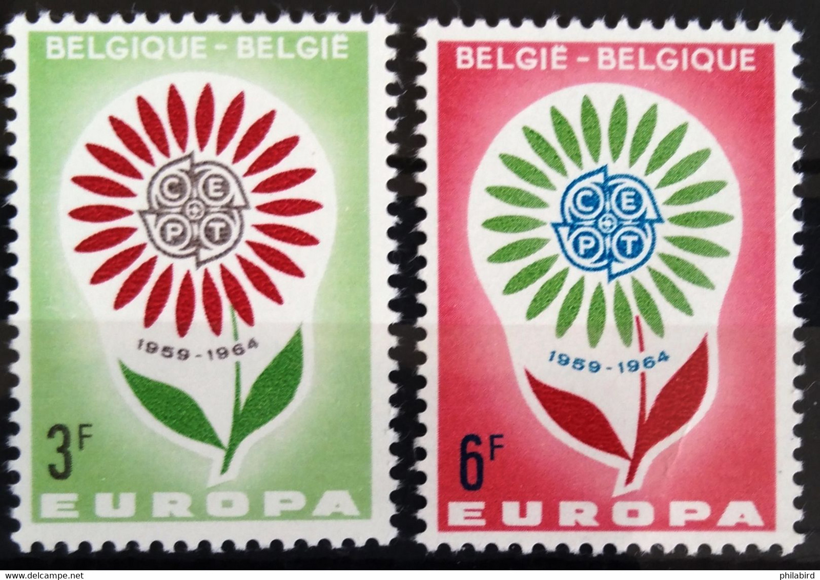 EUROPA 1964 - BELGIQUE                 N° 1298/1299                        NEUF** - 1964