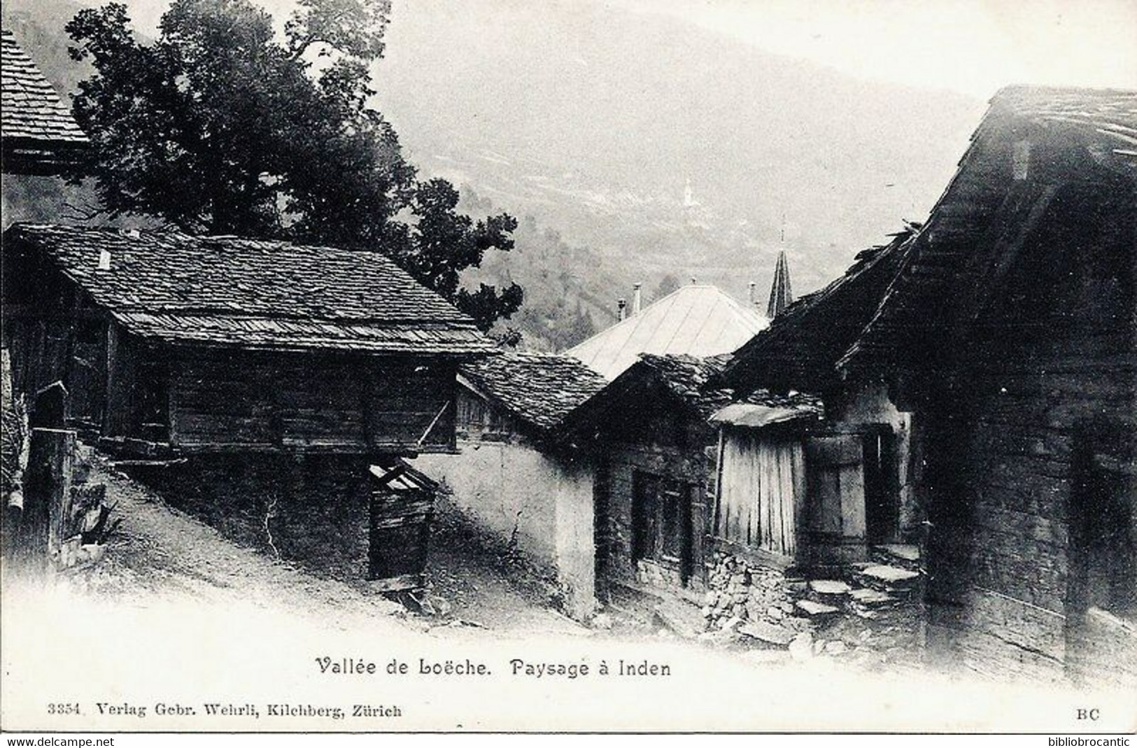 CPA PIONNIERE / SUISSE -VALAIS < VALLEE DE LOECHE - PAYSAGE A INDEN - Inden