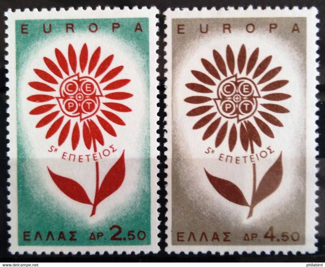 EUROPA 1964 - GRECE                 N° 835/836                        NEUF* - 1964