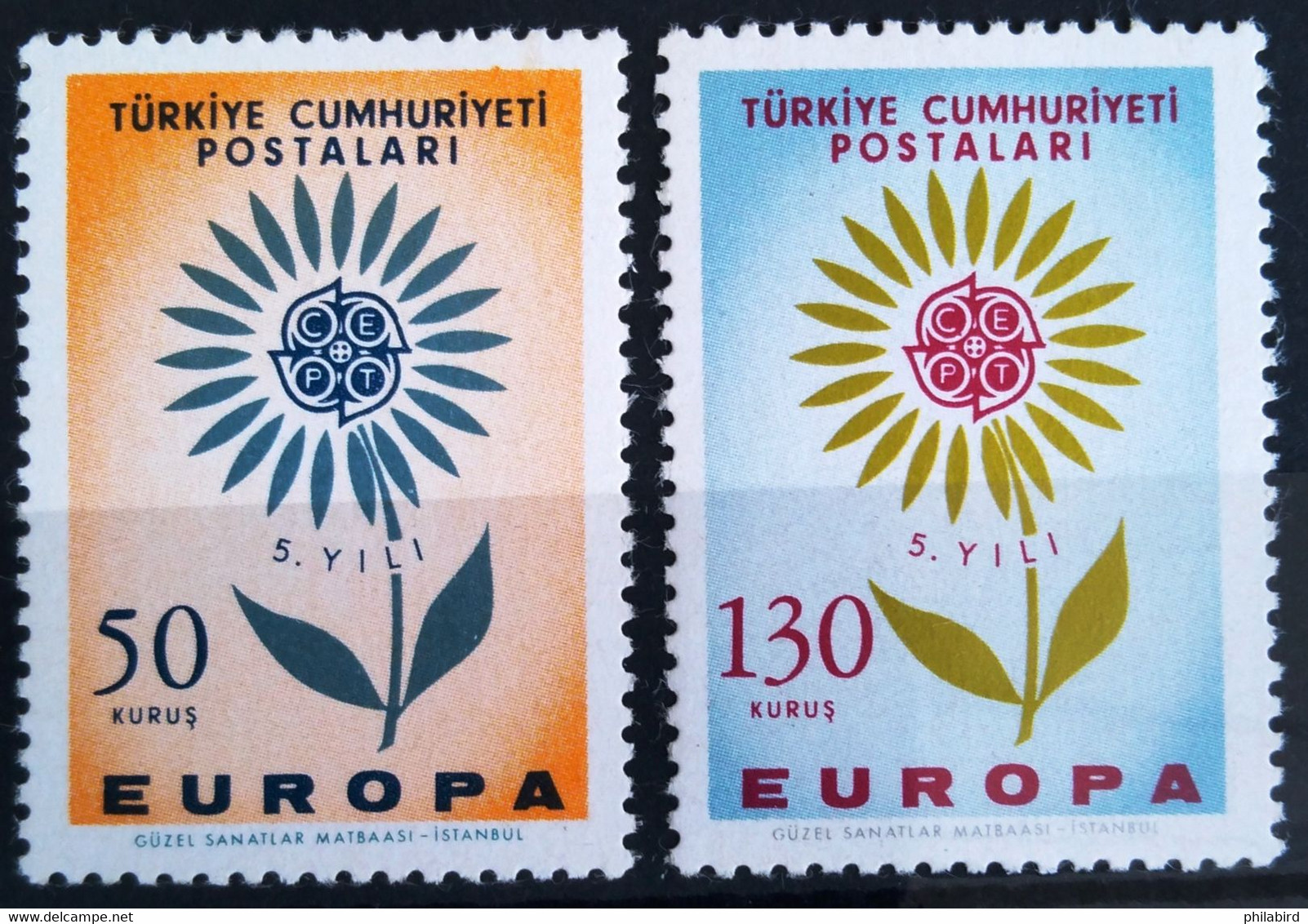 EUROPA 1964 - TURQUIE                N° 1697/1698                        NEUF** - 1964