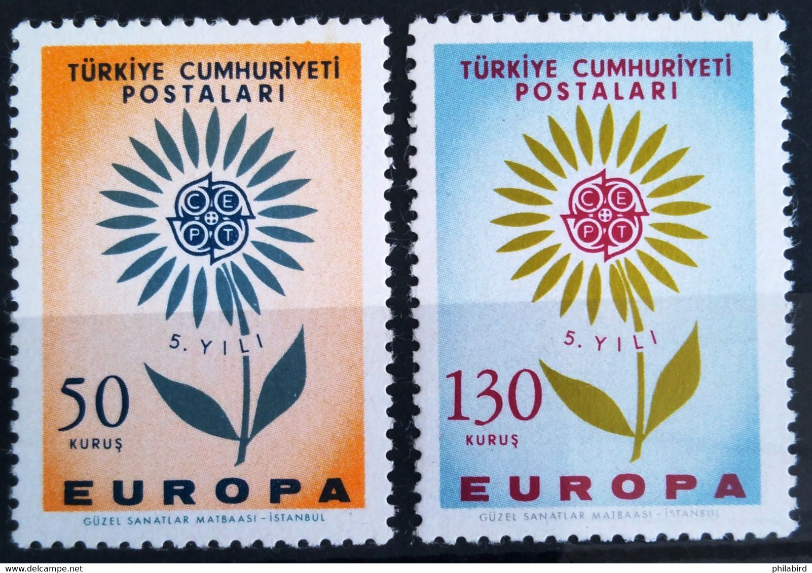 EUROPA 1964 - TURQUIE                N° 1697/1698                        NEUF* - 1964