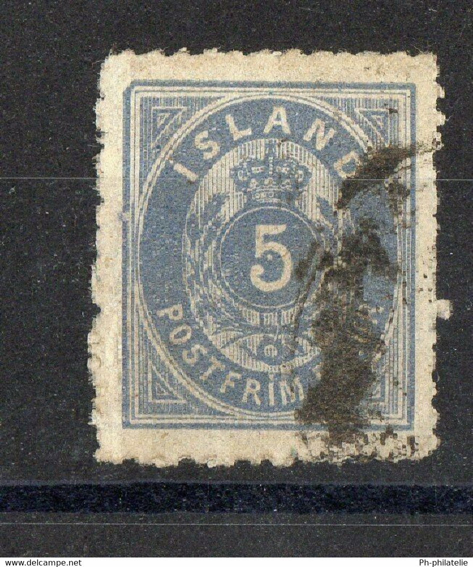 ISLANDE: TIMBRE OBLITERE N°6 - Used Stamps