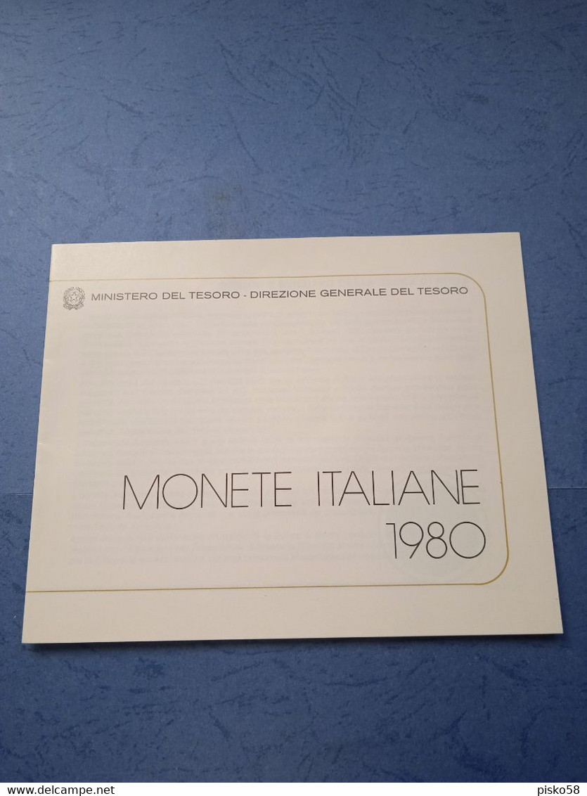 Italia-serie Divisionale 1980-con 500 Ag-fdc - Jahressets & Polierte Platten