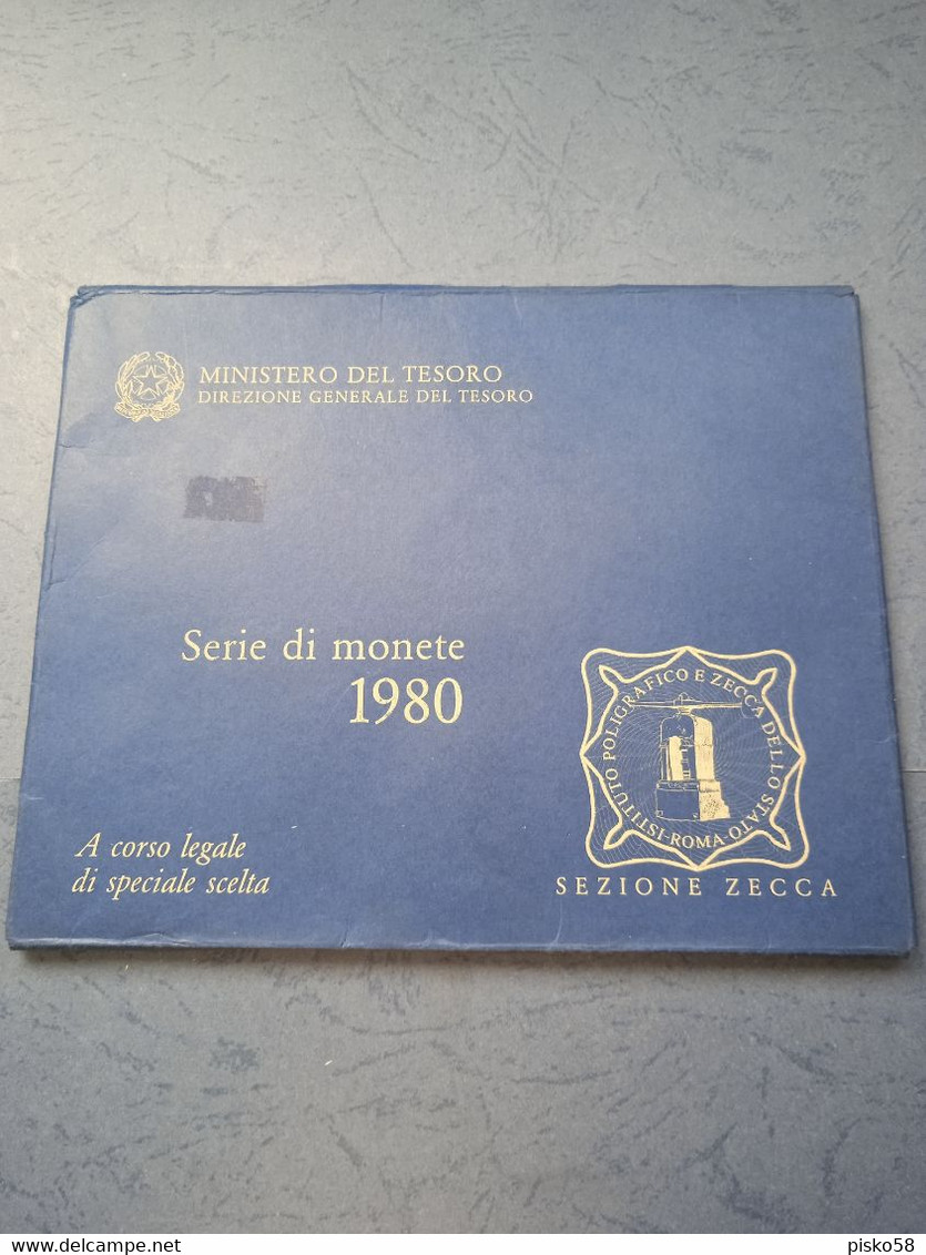 Italia-serie Divisionale 1980-con 500 Ag-fdc - Jahressets & Polierte Platten