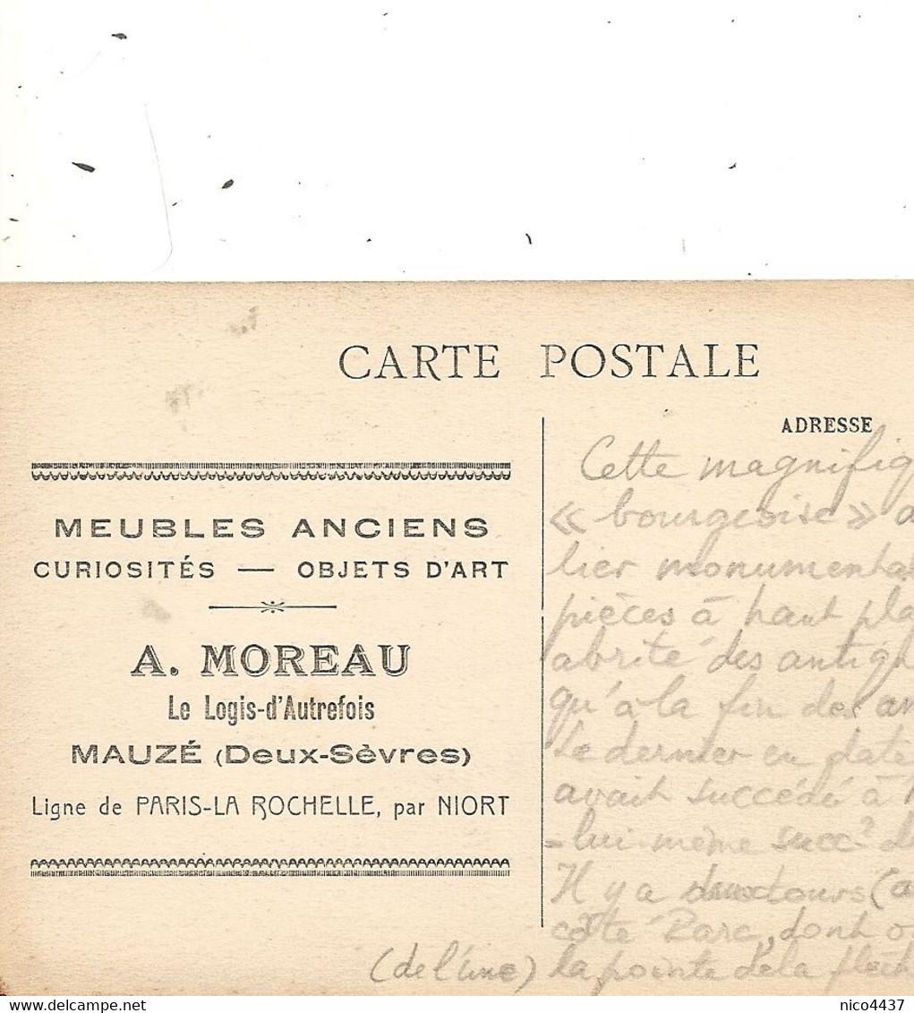 Cpa  Mauze Sur  Mignon A Moreau Le Logis D'autrefois Meubles Anciens Curiosites - Mauze Sur Le Mignon