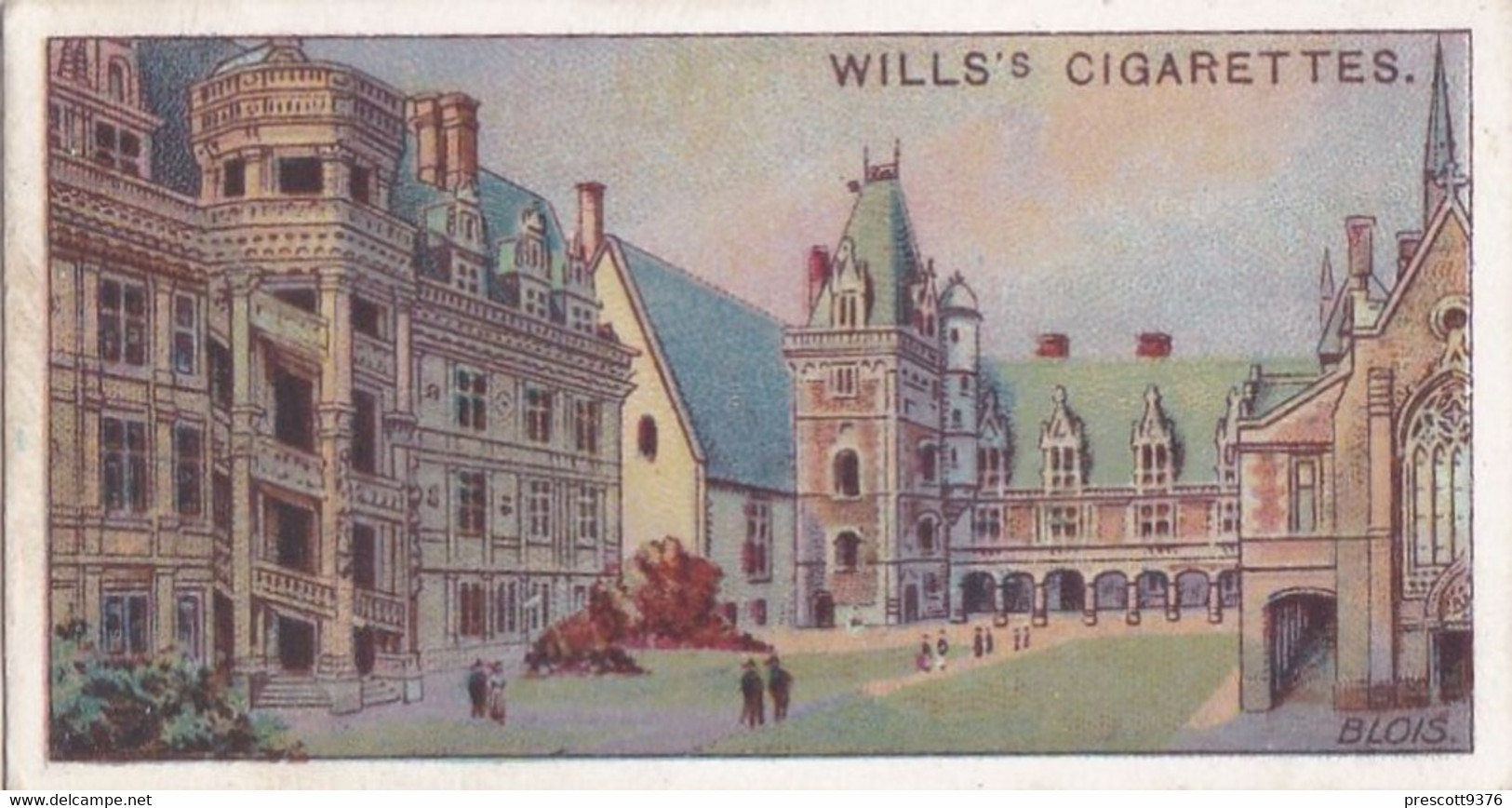 Gems Of French Architecture 1916 Wills Cigarette Card, 9 Chateau Blois - Wills
